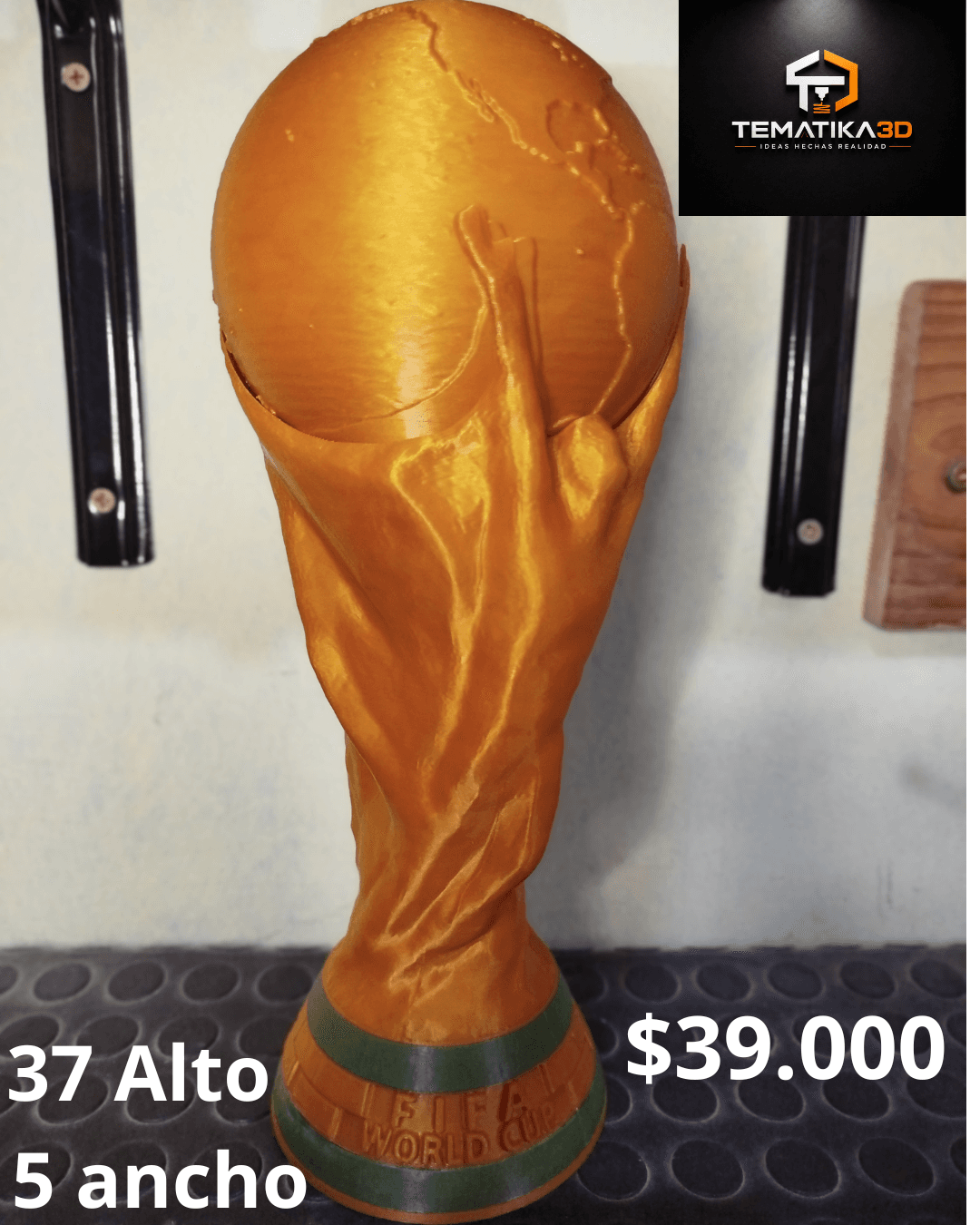 Replica Copa del Mundo 37 cms